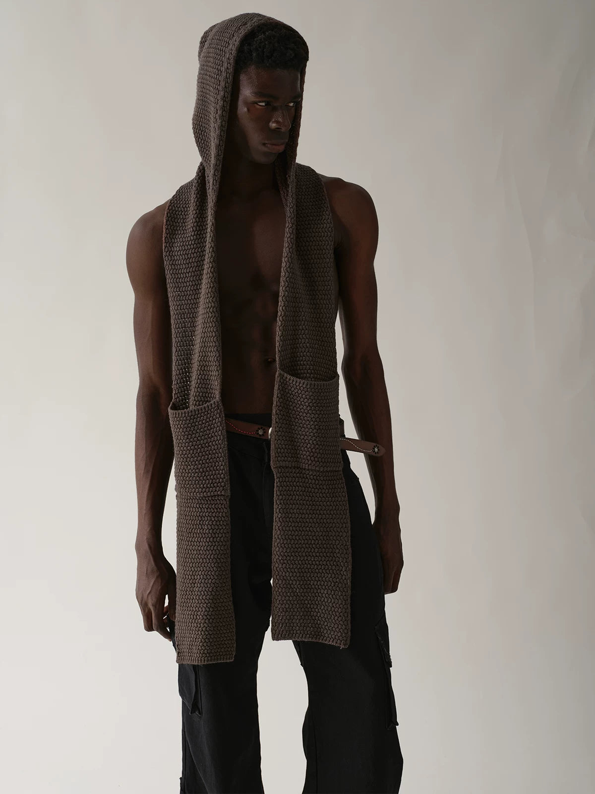 Wool Blend Hooded Scarf product photo