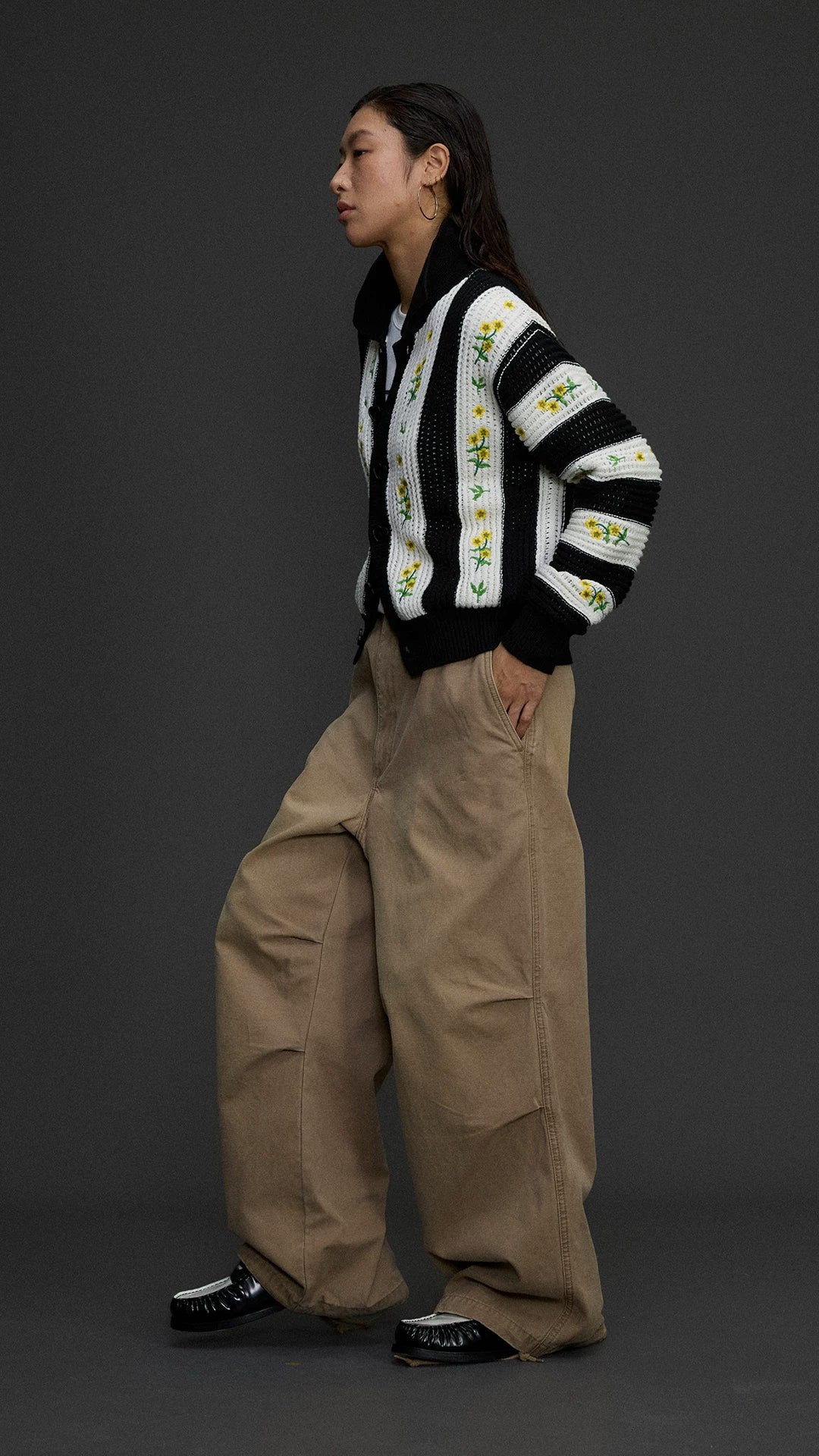 Washed Balloon Pocket Cargo Pants