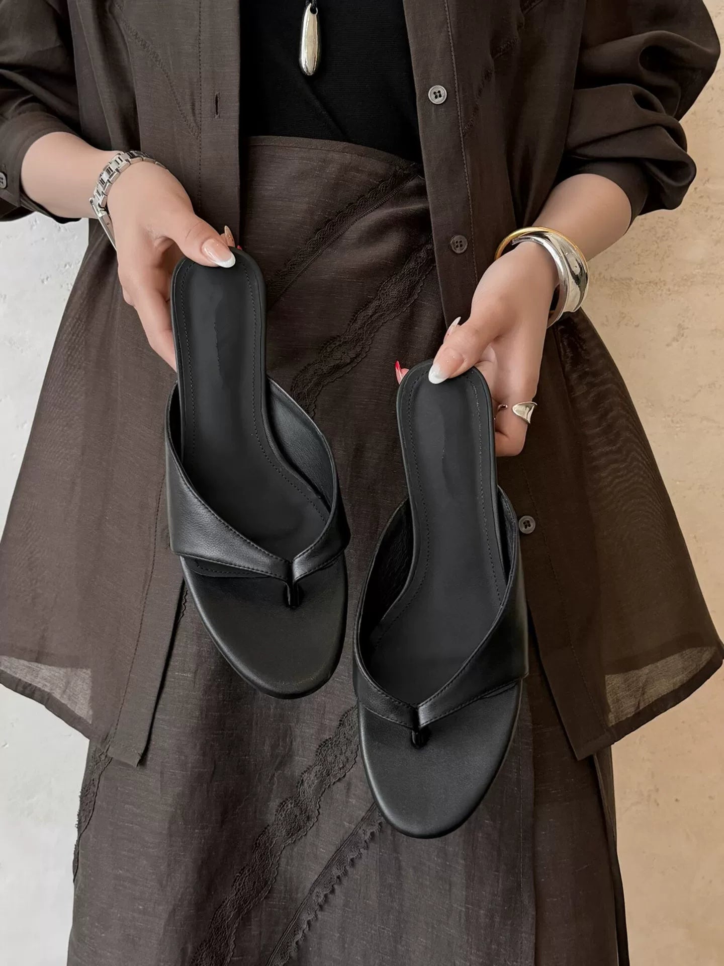 Korean Simple Wedge Sandals
