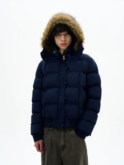 Faux Fur Hood Puffer Jacket product photo