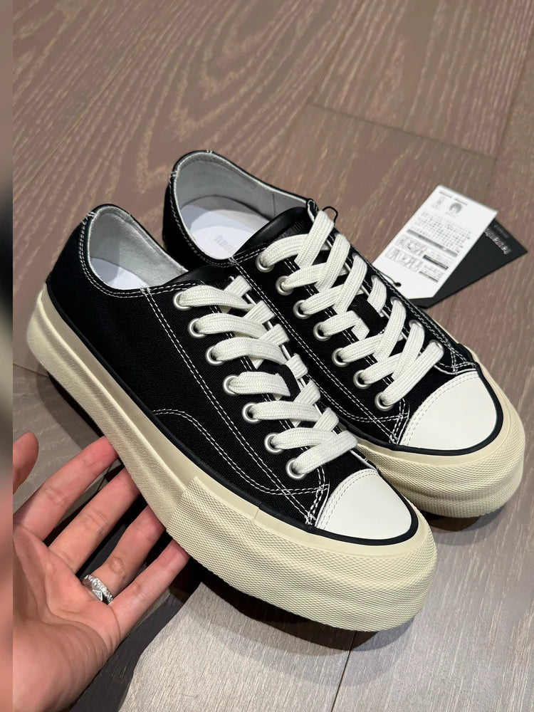Platform Canvas Low-Top Sneakers