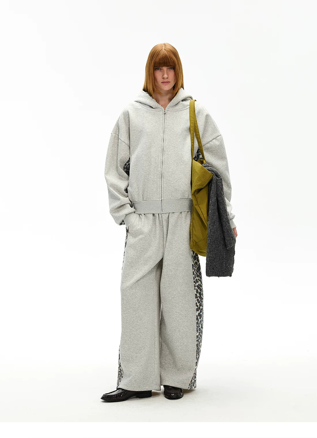 Unisex Leopard Panel Fleece Set