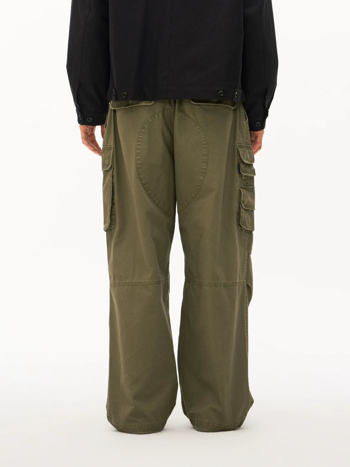 Washed Multi-Pocket Cargo Pants product view
