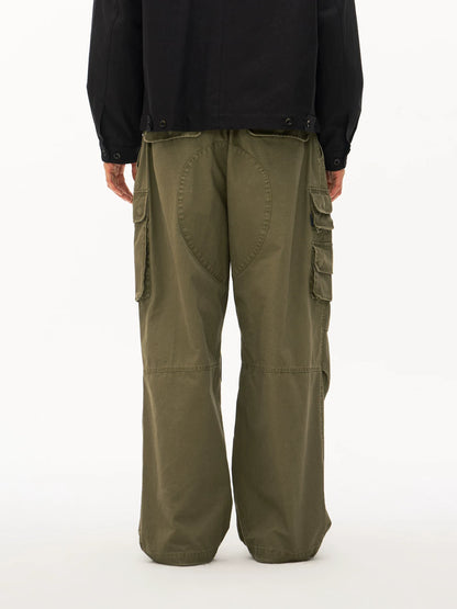 Washed Multi-Pocket Cargo Pants product view