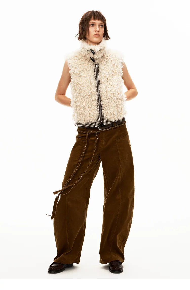 Reversible Check Fleece Vest - 360 view 11