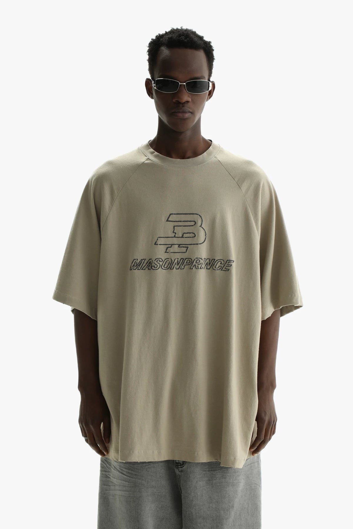 MASONPRINCE Two-Tone Raglan Cotton T-Shirt