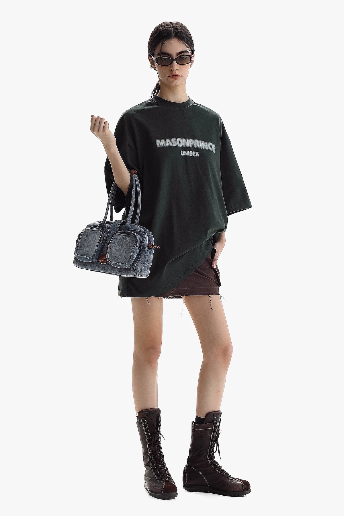 MASONPRINCE Blurred Graphic Cotton T-Shirt