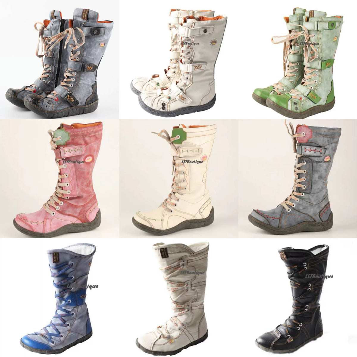 Lace Up Snow Boots