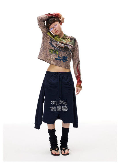 Leopard Print Knit Long Sleeve Top