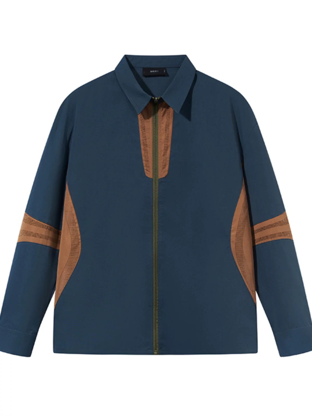 7440 37 1 Laser-Cut Zip-Up Shirt Jacket