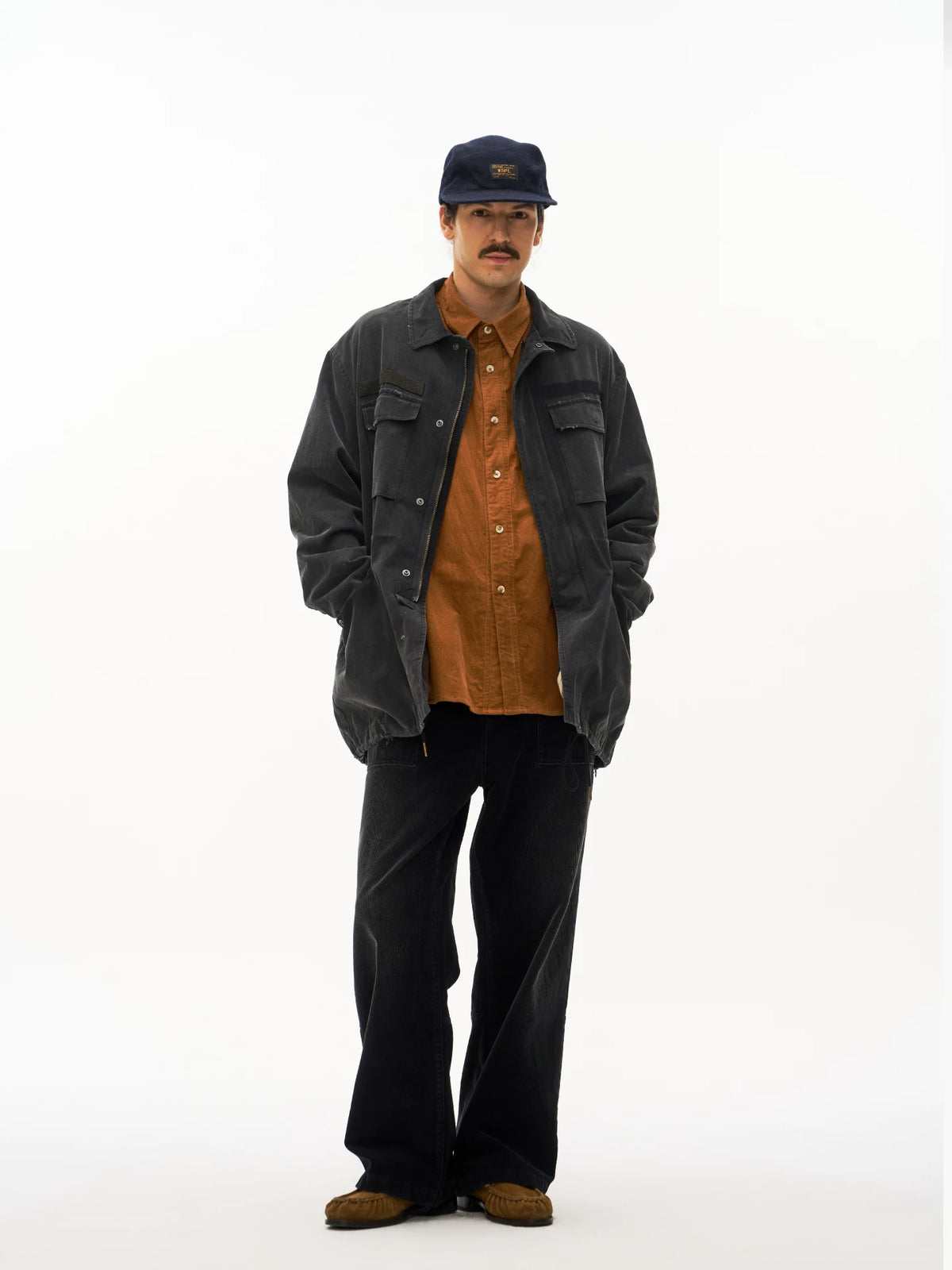 Washed Four Pocket Field Jacket in sage green