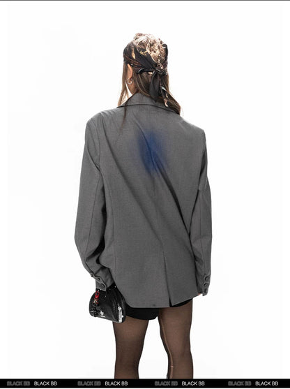 Blue Print Oversized Blazer