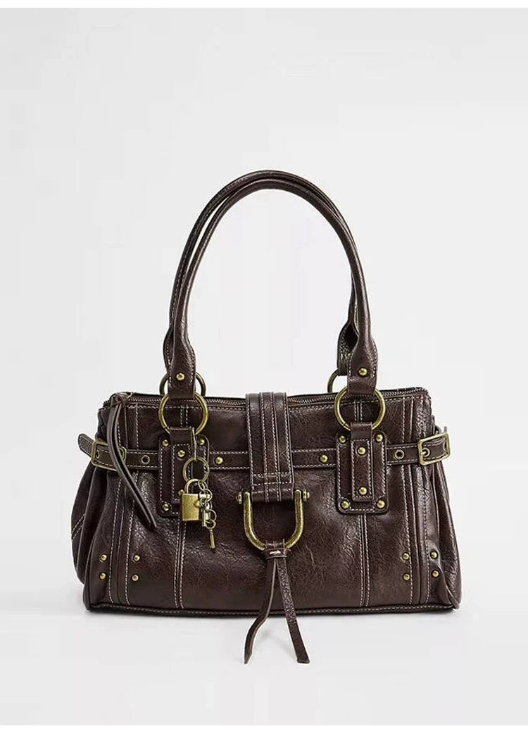 Vintage Studded Tote Bag detail 5