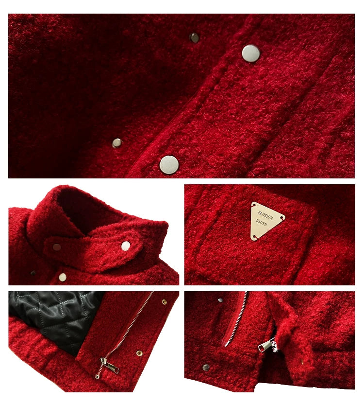 Cropped Stand Collar Padded Jacket