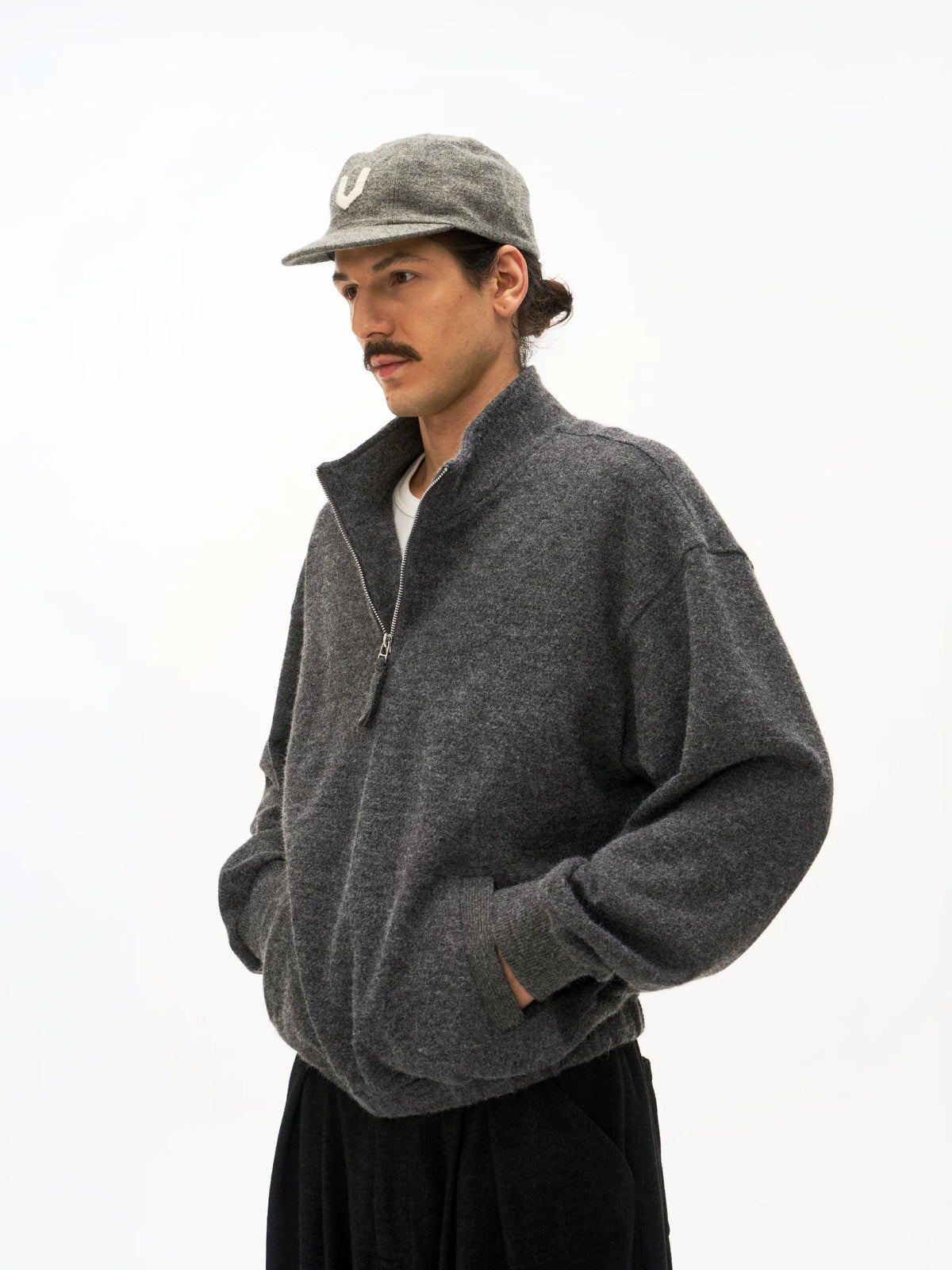 Half-Zip Relaxed Pullover