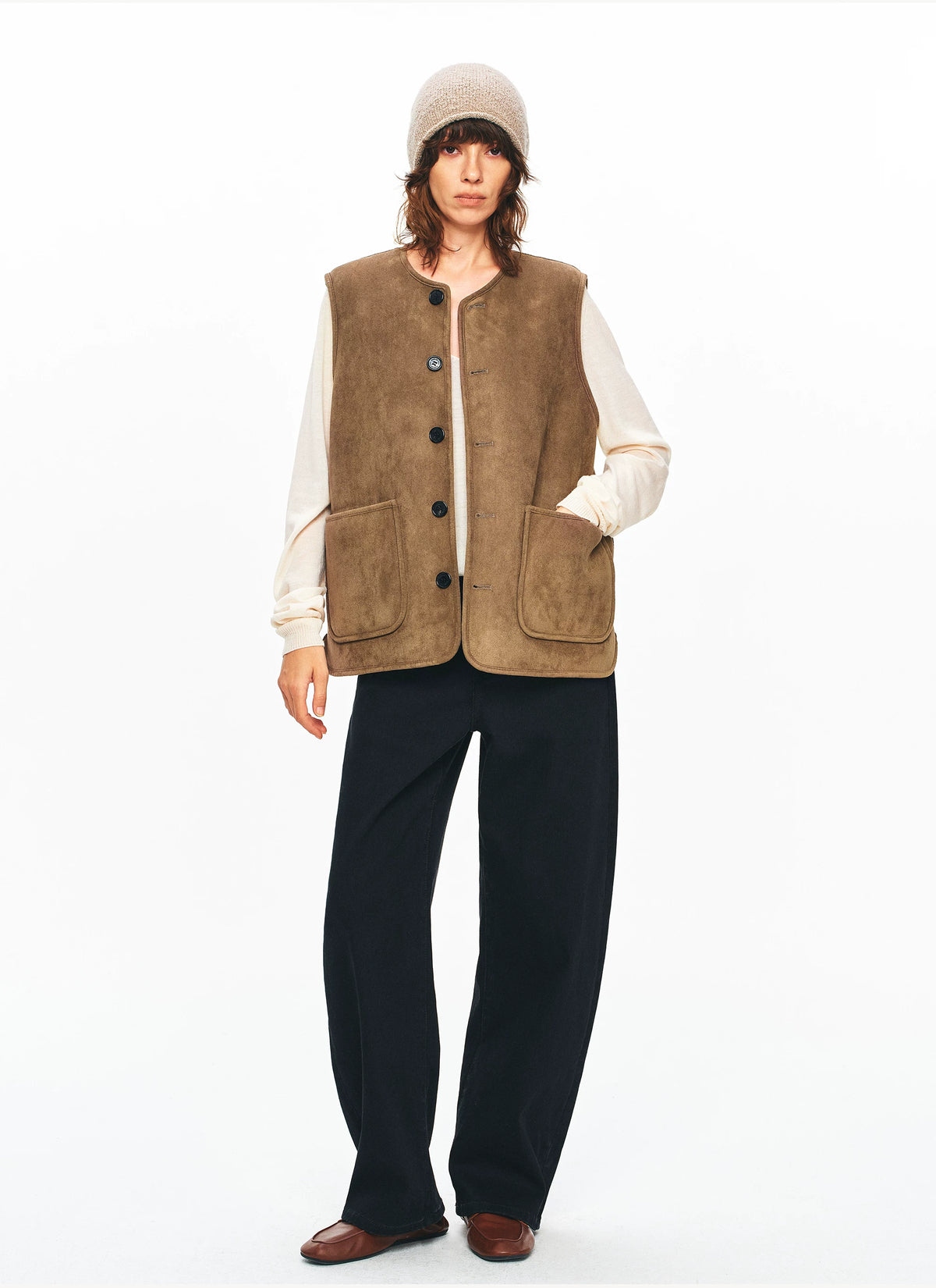 Reversible Wool Vest - 360 view 4