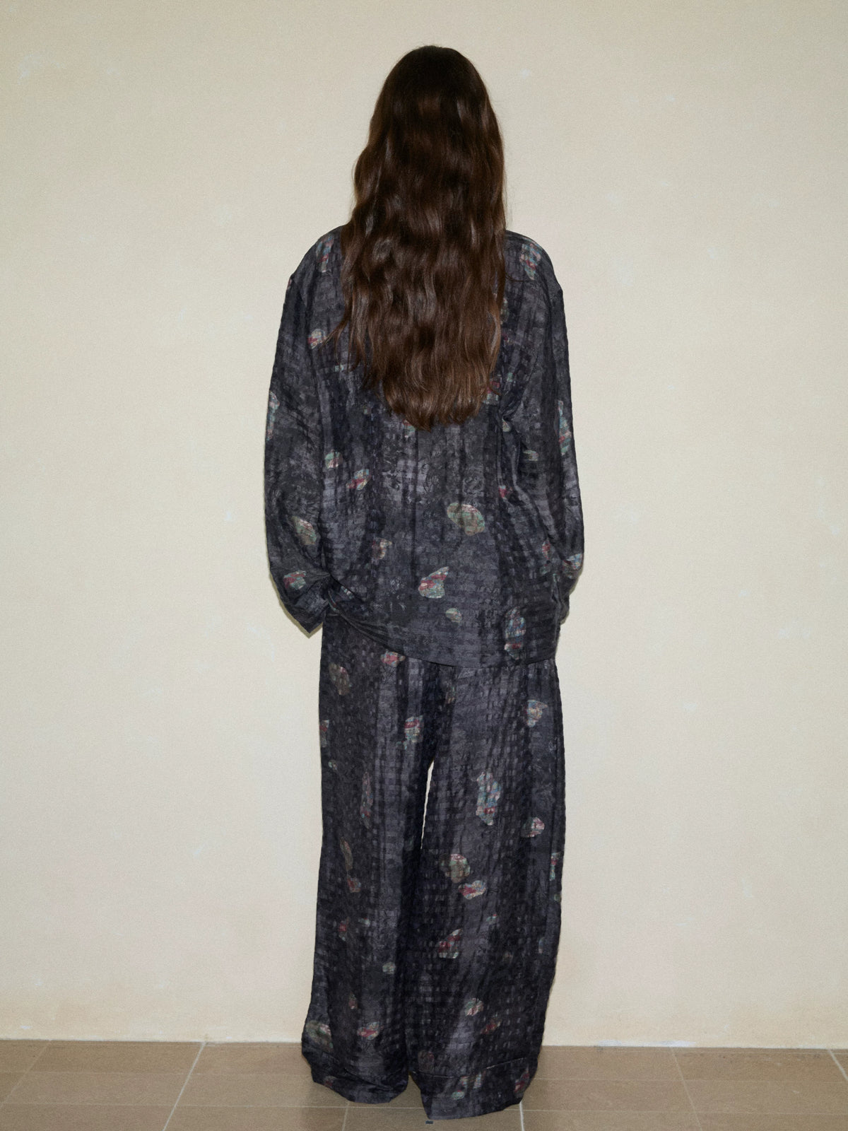 Women’s Silk Tencel Printed Pajama Set
