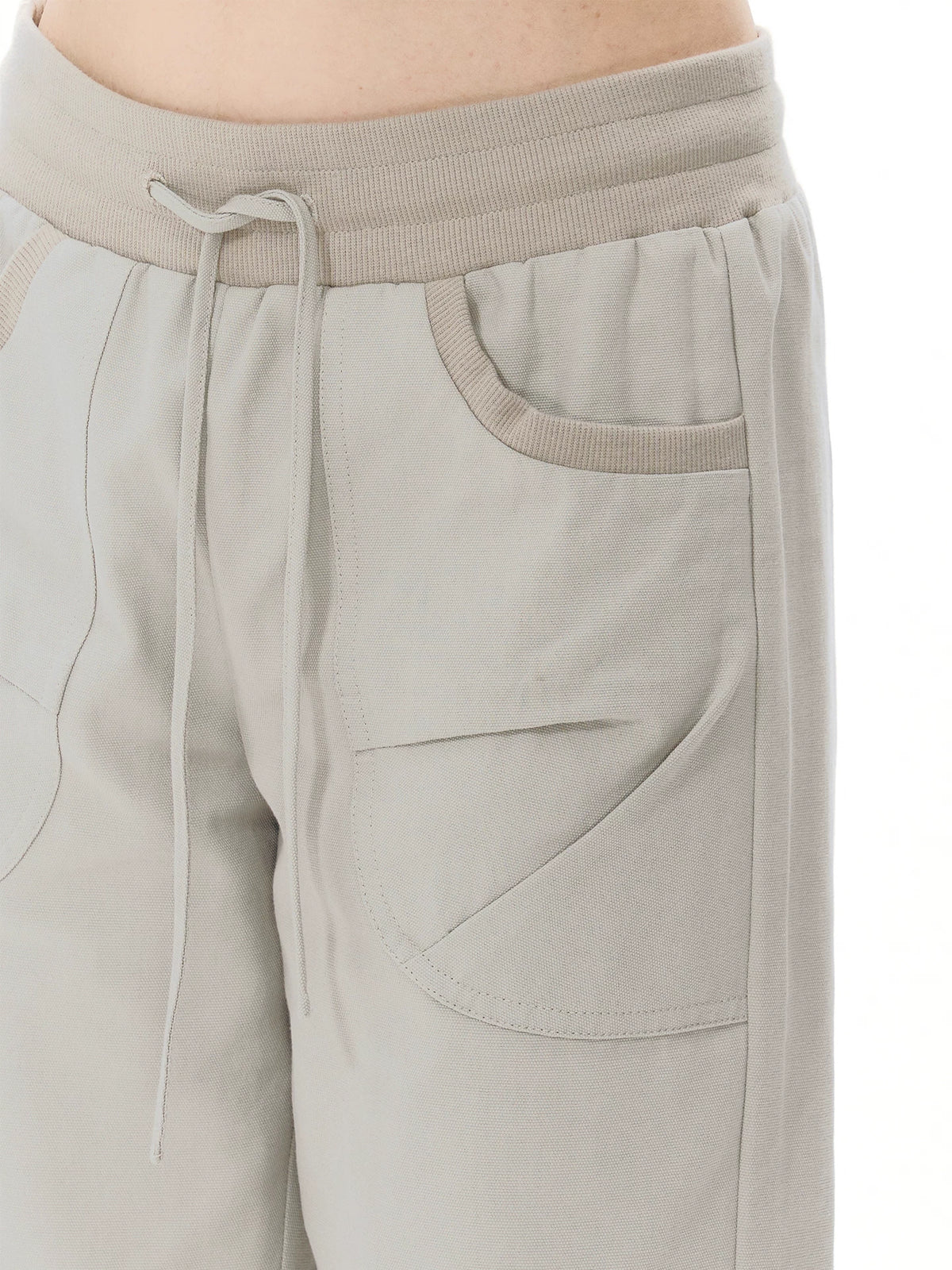 Women's Ribbed-Waist Cropped Straight-Leg Pants