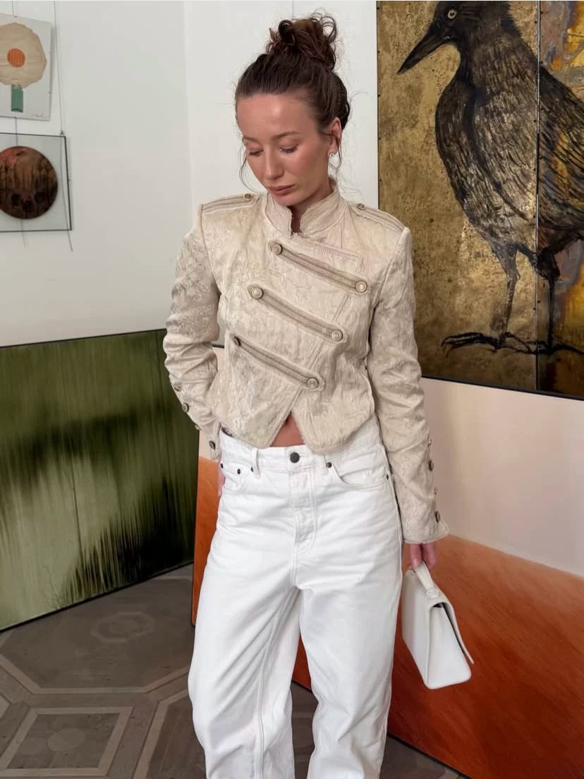 Military-Inspired Tailored Jacket