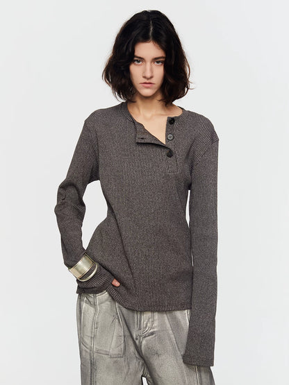 Striped Henley Sweater photo 5