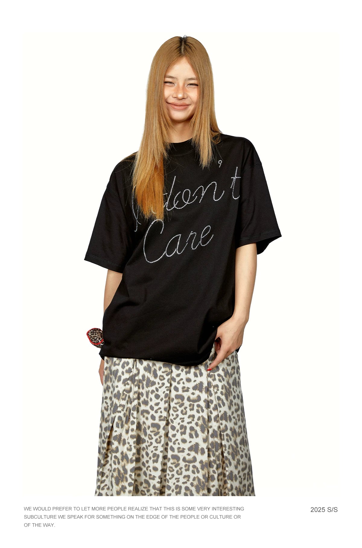 Rhinestone Letter Graphic T-Shirt product photo