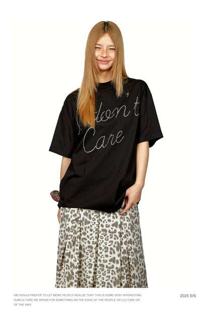 Rhinestone Letter Graphic T-Shirt product photo