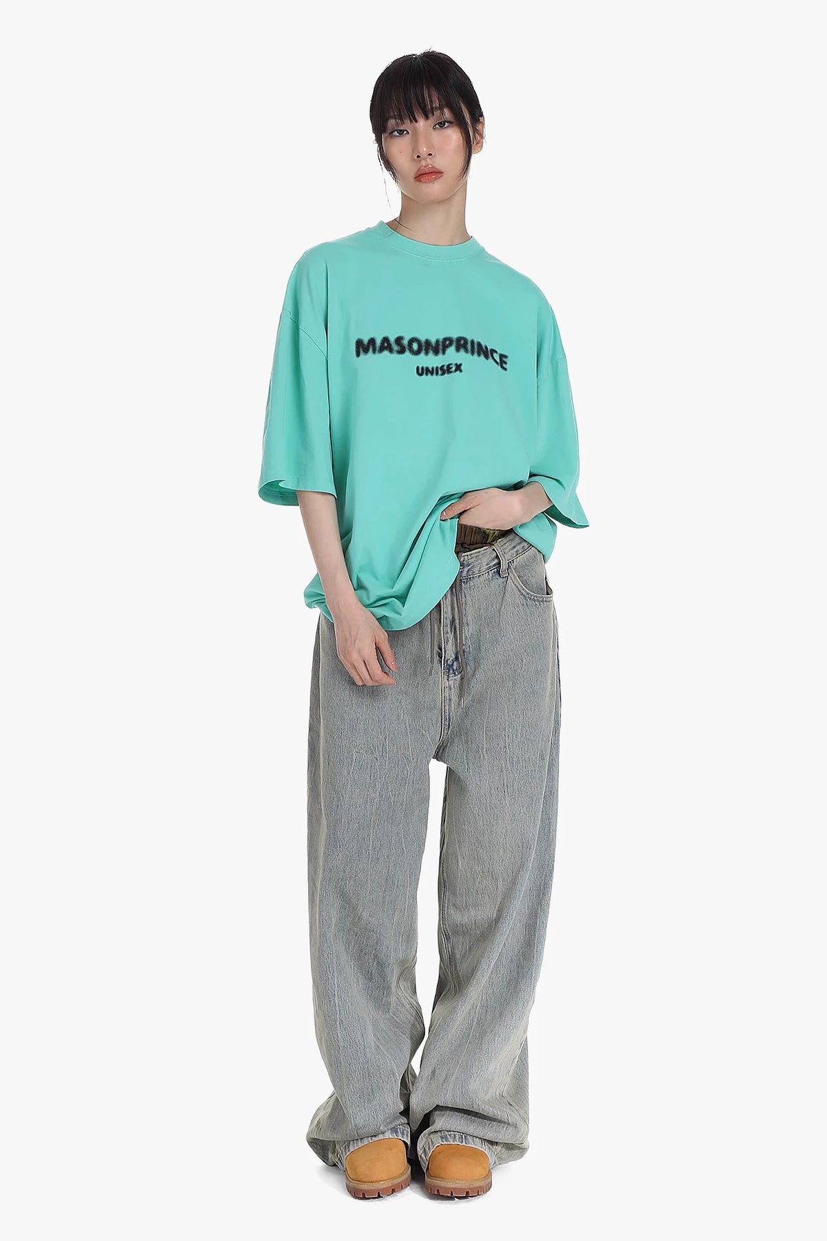 MASONPRINCE Blurred Graphic Cotton T-Shirt
