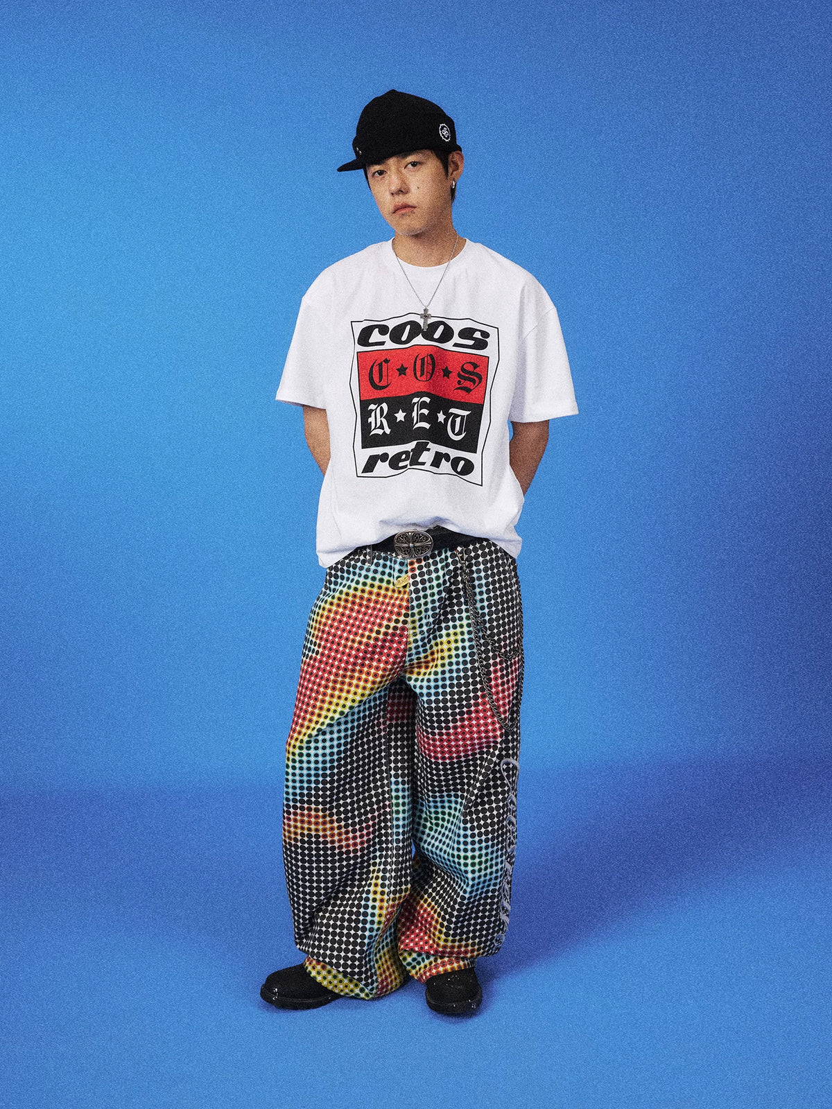 Gradient Camo Wide-Leg Pants