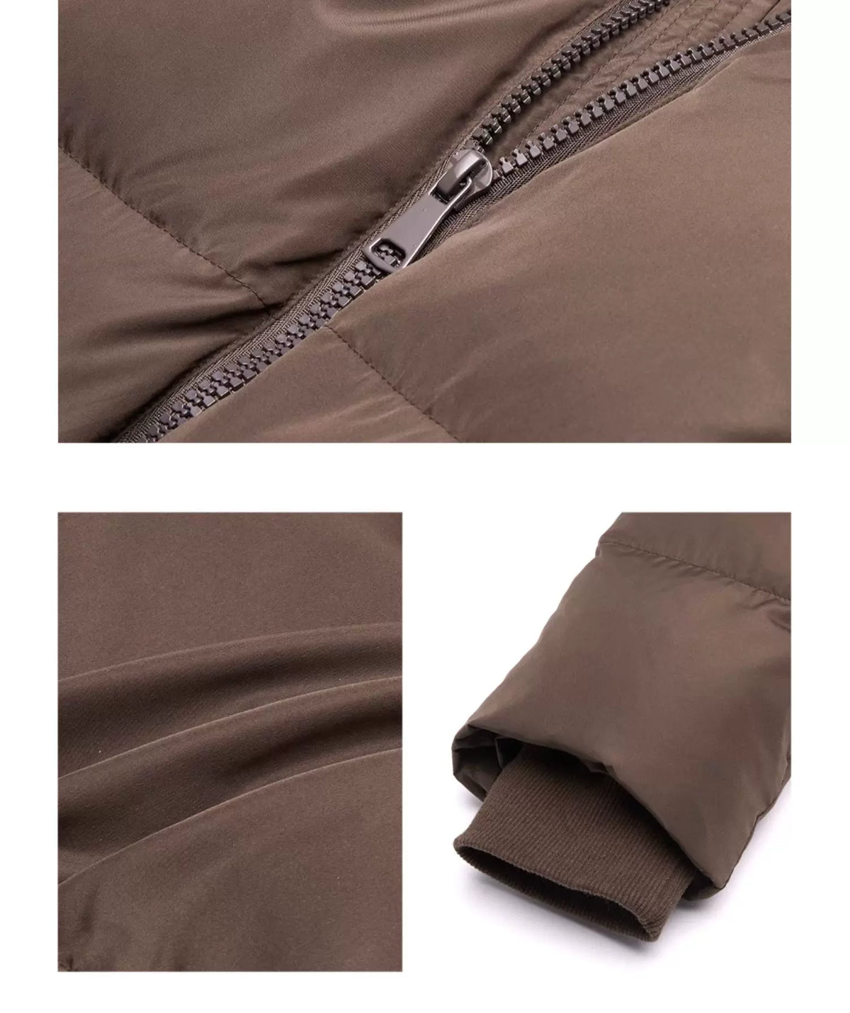 Kurz geschnittene Stehkragen-Pufferjacke
