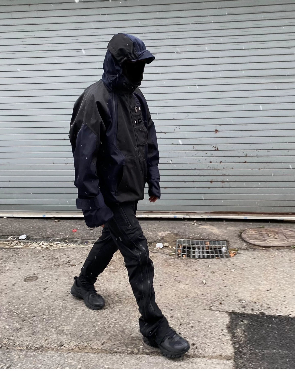Color Block Hooded Utility Jacket product photo