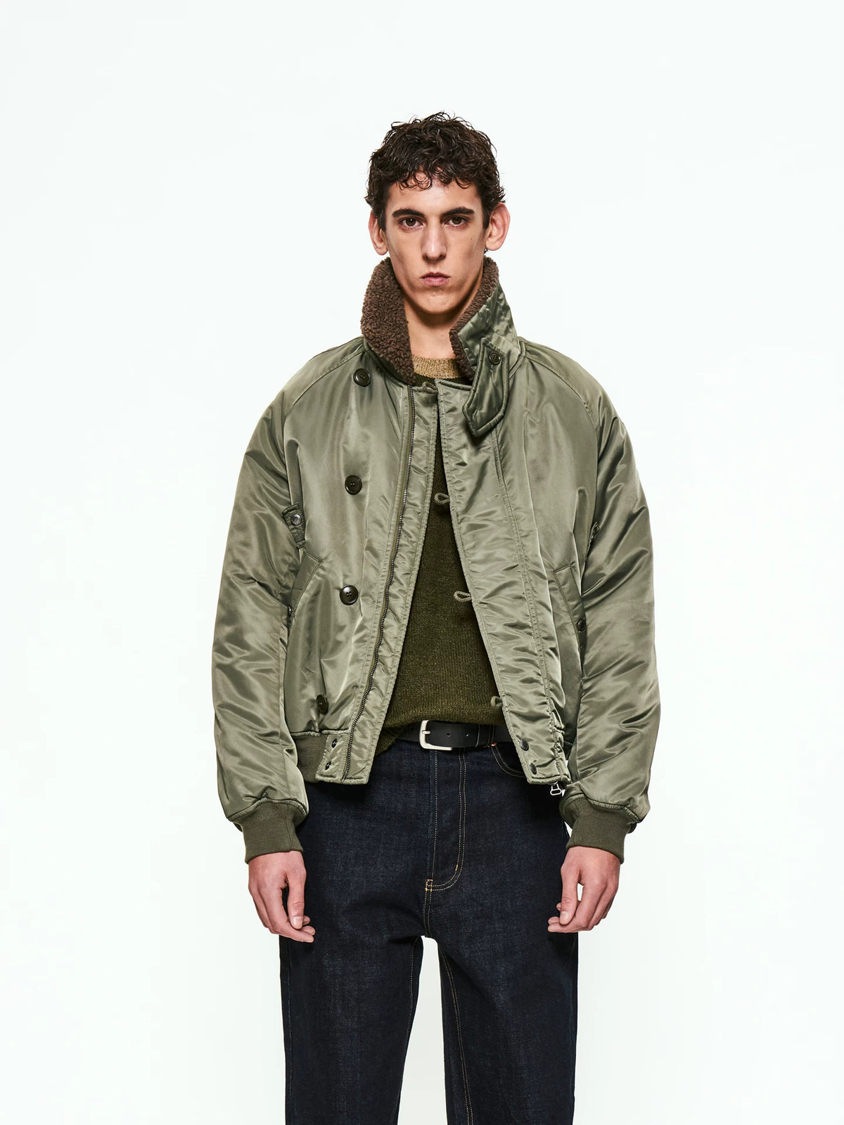 Partimento Fleece Stand-Collar Jacket