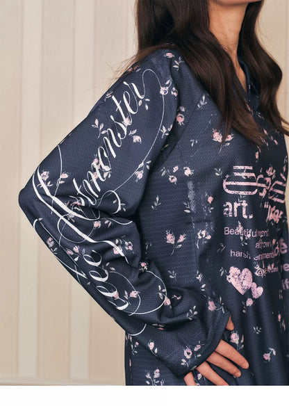 Printed Raglan Long Sleeve T-Shirt