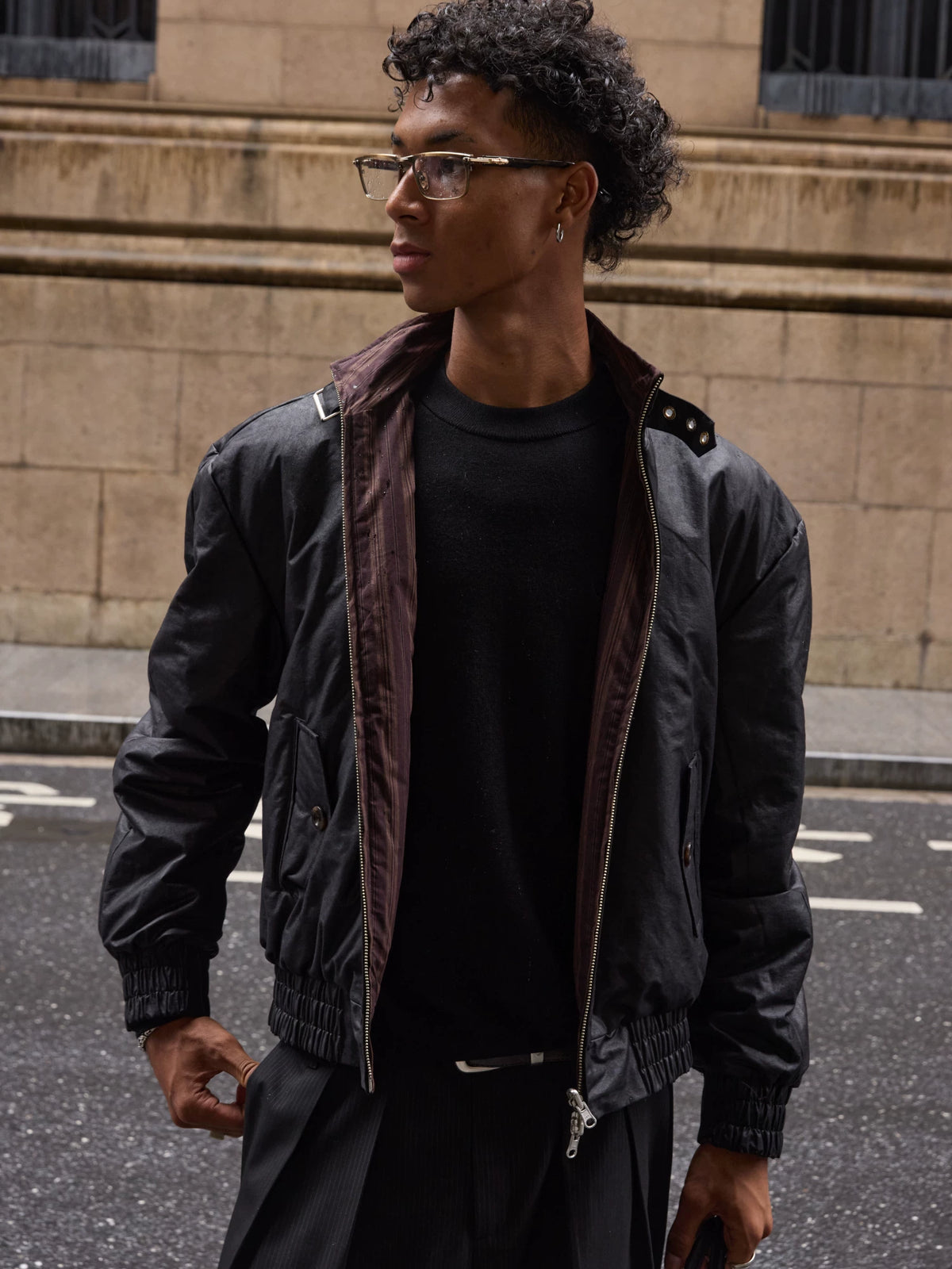 VLABMADE Reversible Waxed Harrington Jacket