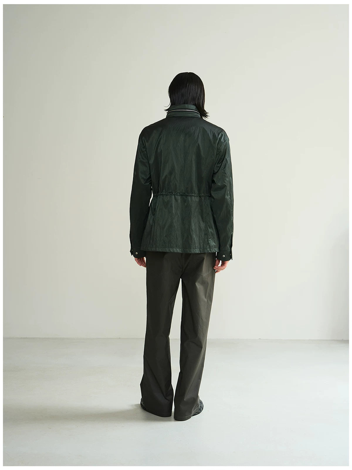 7440 37 1 AW26 Washed Metallic M65 Drawstring Jacket