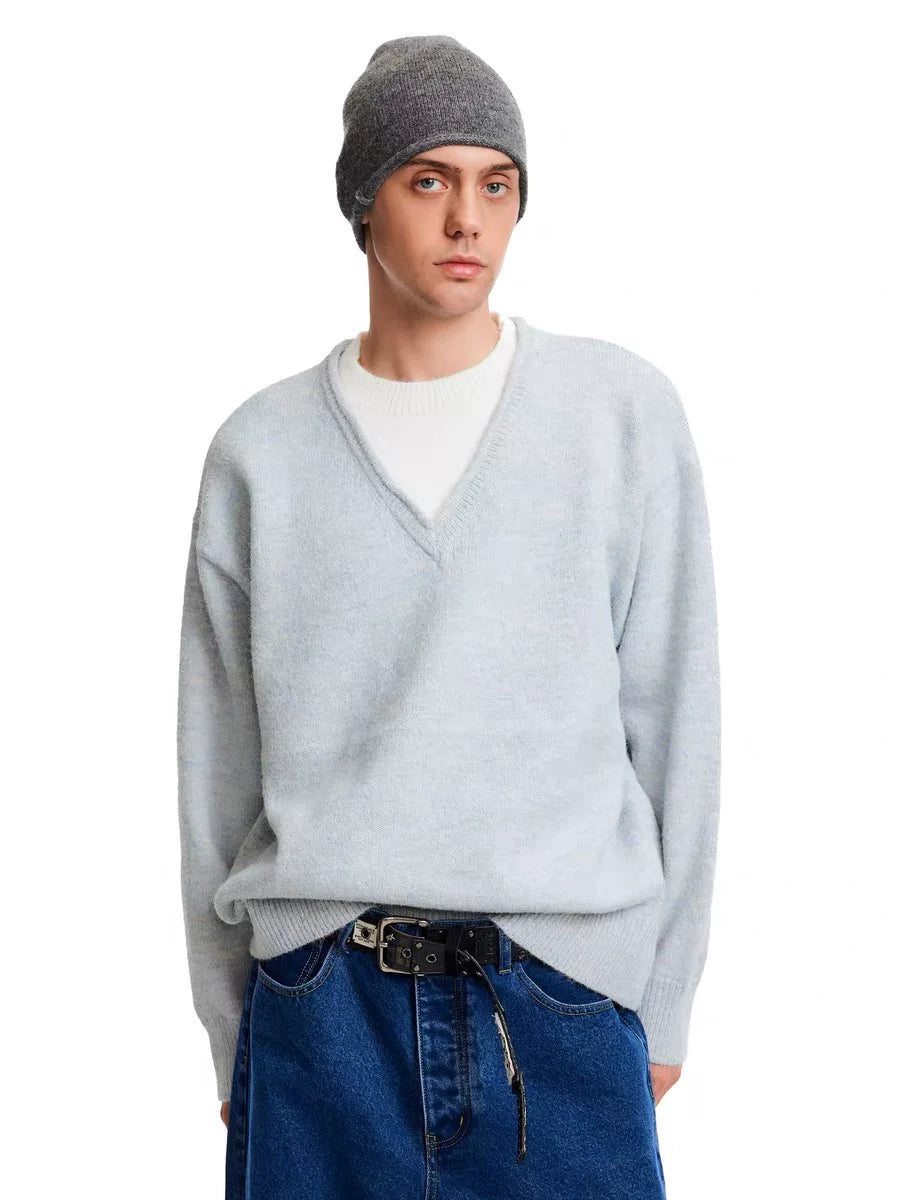 Strickpullover mit Fake-Layer-Design