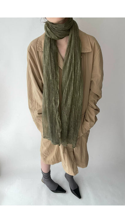Olive Green Textured Scarf product photo