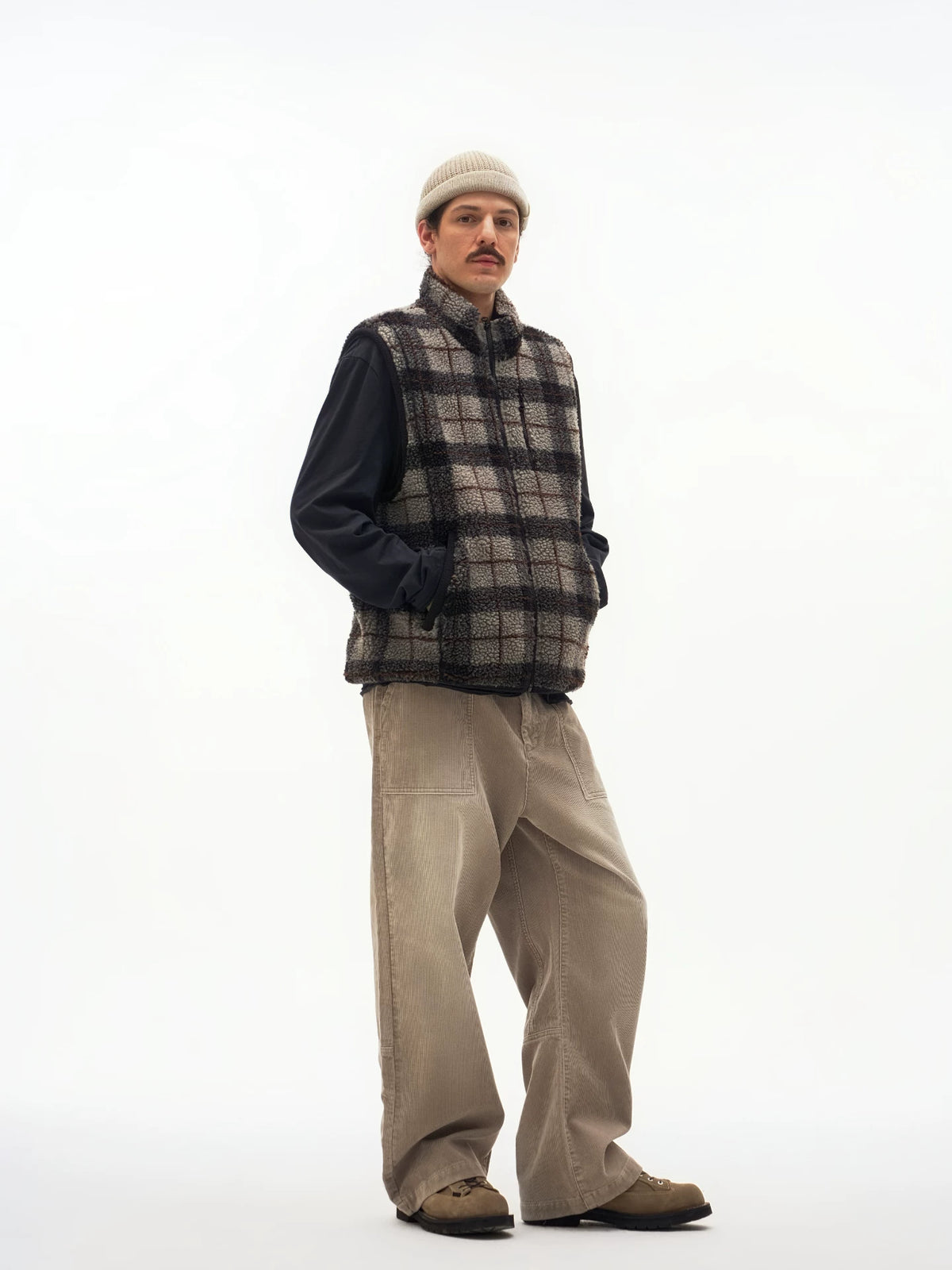 Reversible Fair Isle Fleece Vest