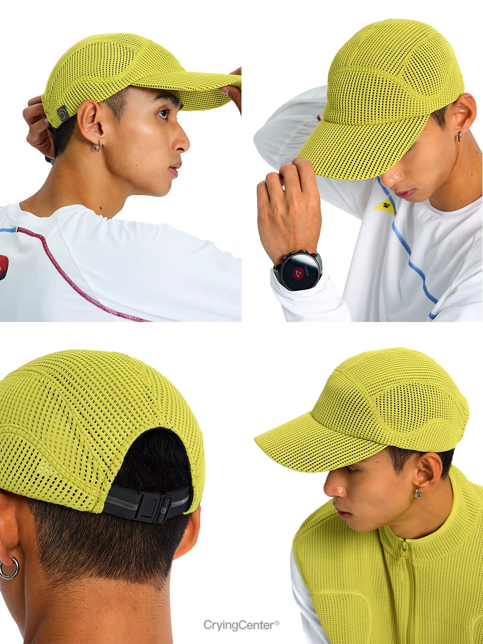 Breathable Mesh Five-Panel Cap - Unisex Baseball Hat
