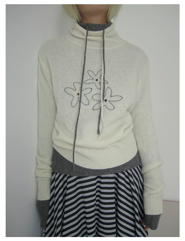 Heather Grey Half Zip Knit Sweater