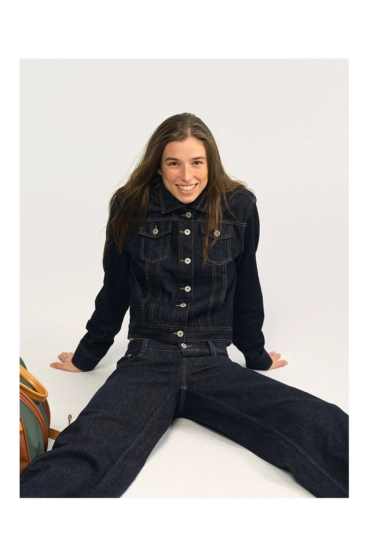 Cropped Vintage Denim Jacket