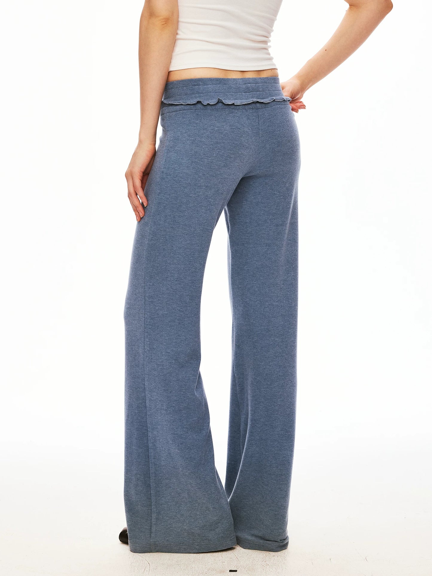 Cloud-Soft Ruffle Flared Knit Set