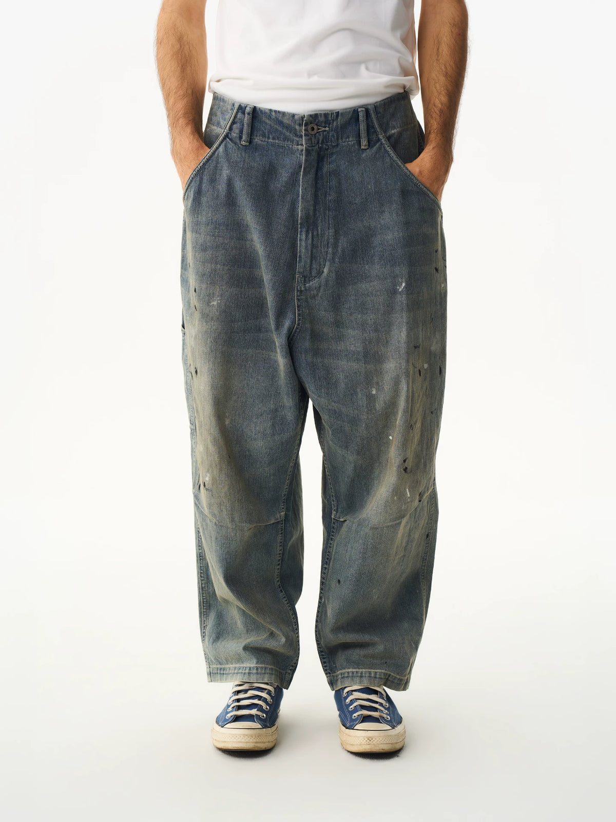 Washed Splatter Denim Jeans product view