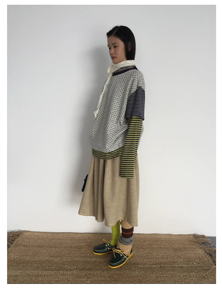 Layered Stripe Long-Sleeve Tee