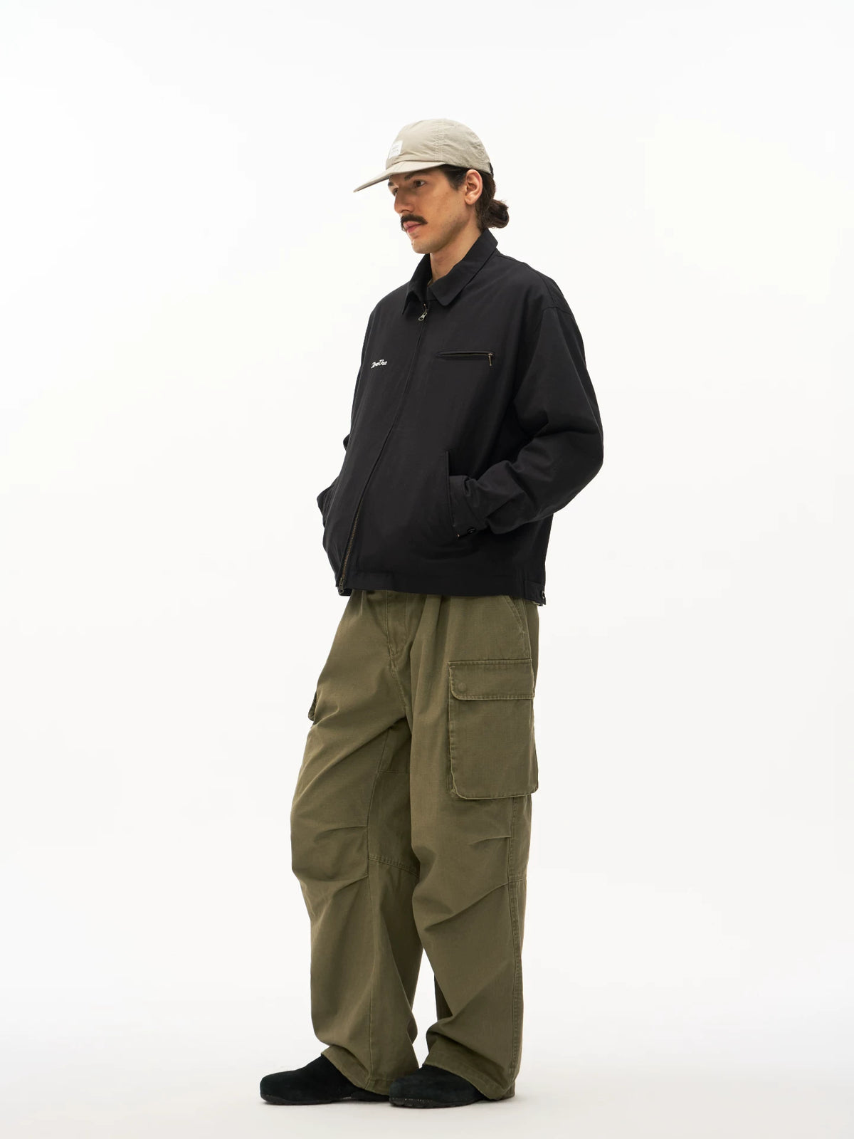 Washed Multi-Pocket Cargo Pants product view