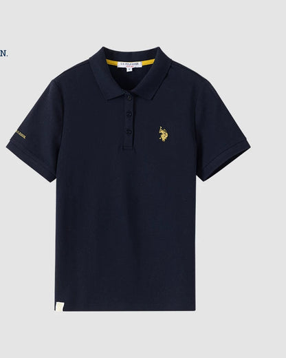U.S. Polo Assn. Women's Breathable Short Sleeve Polo Shirt