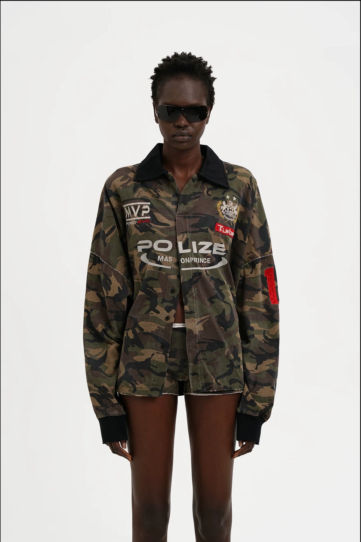 MASONPRINCE Camo Racing Graphic Polo