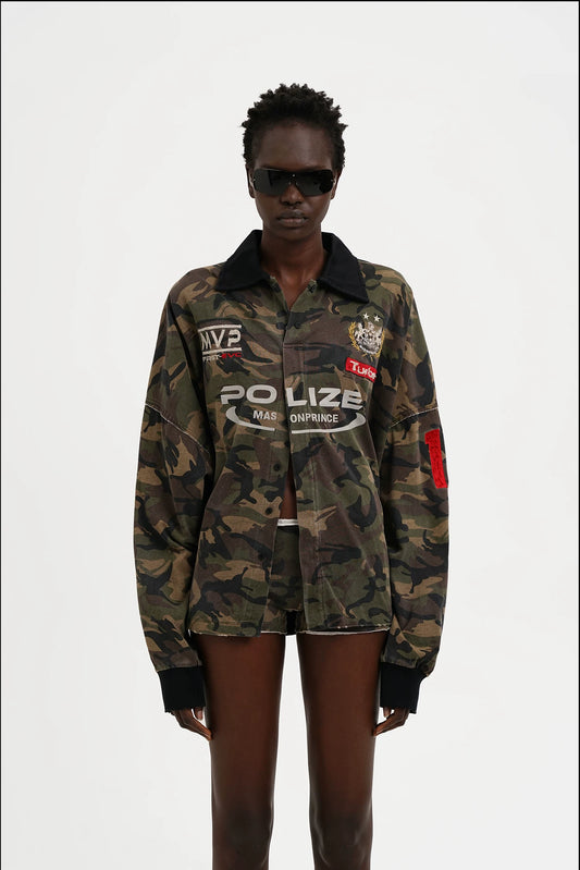 MASONPRINCE Camo Racing Graphic Polo