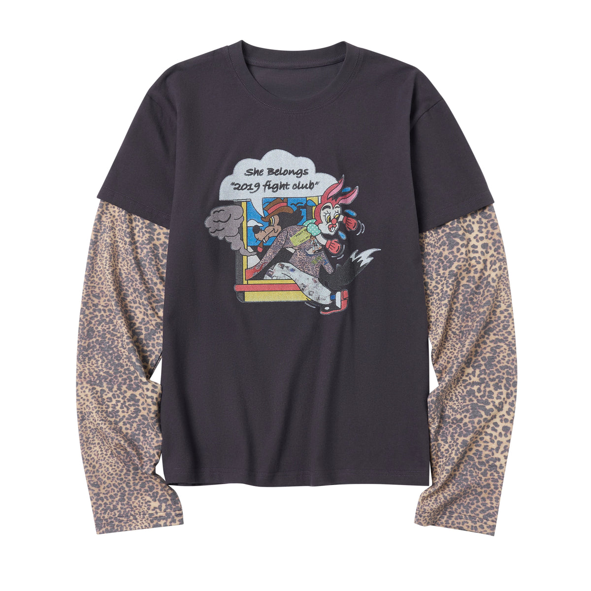 Layered Graphic Long Sleeve T-Shirt