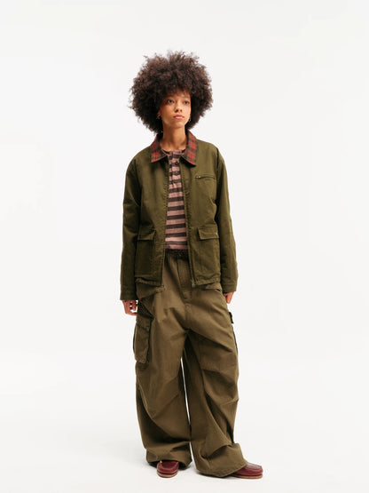 Washed Utility Cargo Pants model view