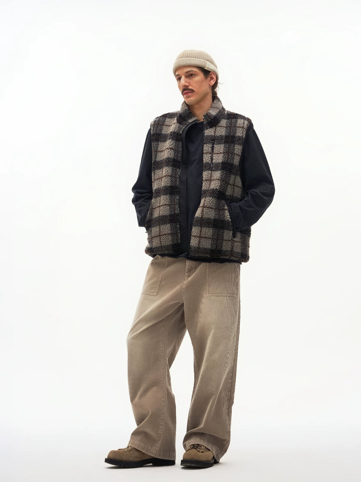 Reversible Fair Isle Fleece Vest